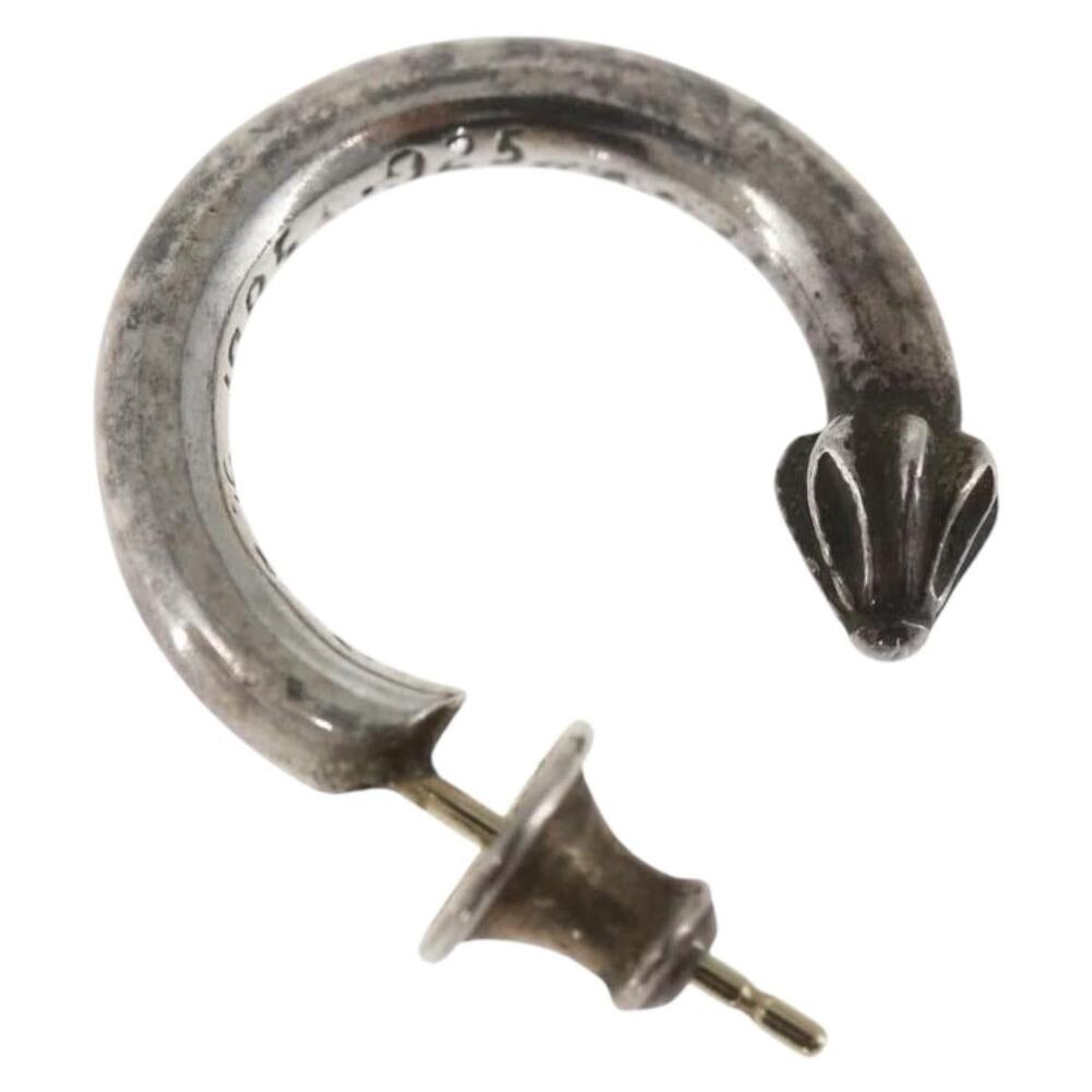 Chrome Hearts Plain Hoop Earring Ag925 Silver